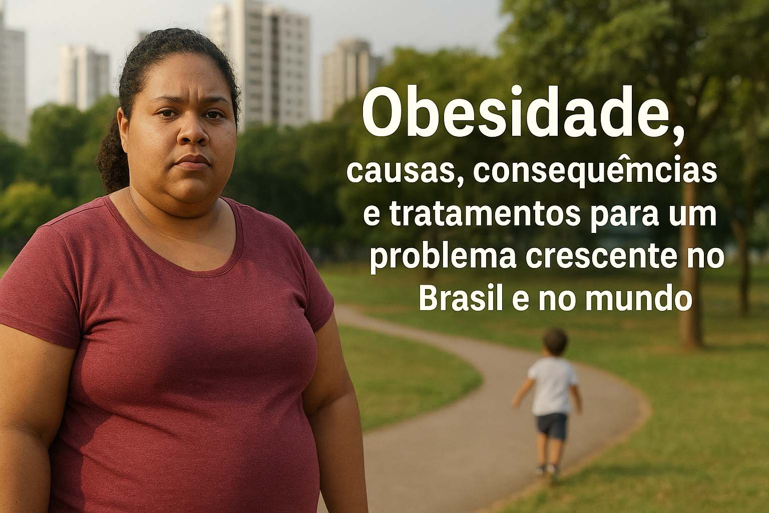 Obesidade no Brasil e no mundo, problema de saúde pública em crescimento.