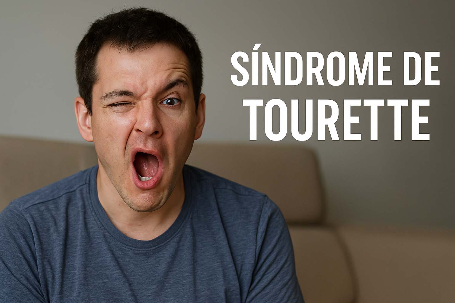 Síndrome de Tourette em um homem adulto.